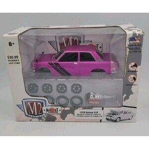 1/24 SCALE 1970 DATSUN 510 2DR SEDAN PRE-PAINTED PURPLE M2 DIECAST KIT-SEALED